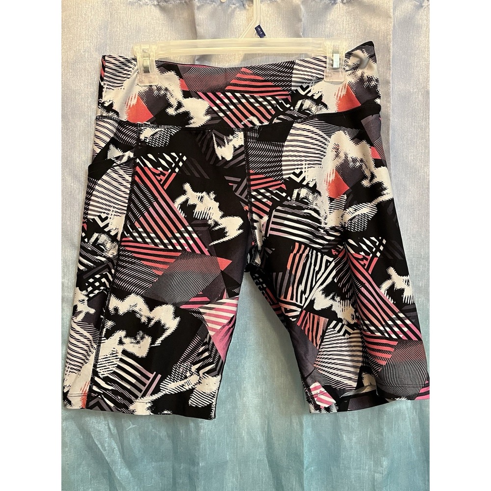 Calvin Klein Women's Bike Shorts, High Rise Mild Compression Activewear LARGE‎